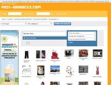 Tablet Screenshot of post-annonces.com